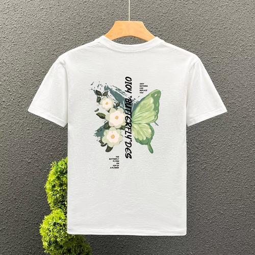 夏季男士時尚之選 韓版寬松短袖T恤，潮流休閑新風尚